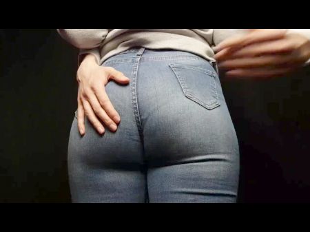 toquei garota bunda grande em jeans apertados