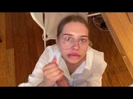 professora de avental